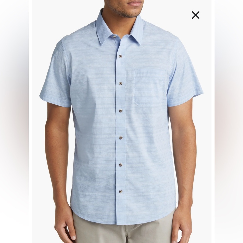 Travis Mathew Presido Heights Short Sleeve Button-Up Shirt